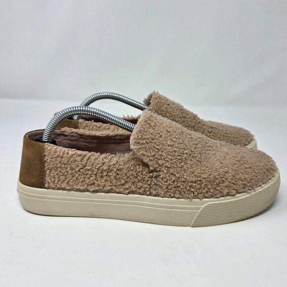 Toms Womens 7 Sunset Faux Shearling Slip-On Sneakers - Picture 1 of 13